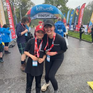 Victoria and Ruaridh Kiltwalk 2025