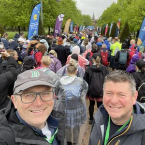 Jamie and Mike Start Line Kiltwalk Glasgow 2025